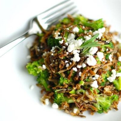 Rosemary, Goat Cheese, and Wild Rice
