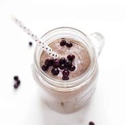 Honey and Wild Blueberry Smoothie - so simple and refreshing. A perfect start to the day! | pinchofyum.com