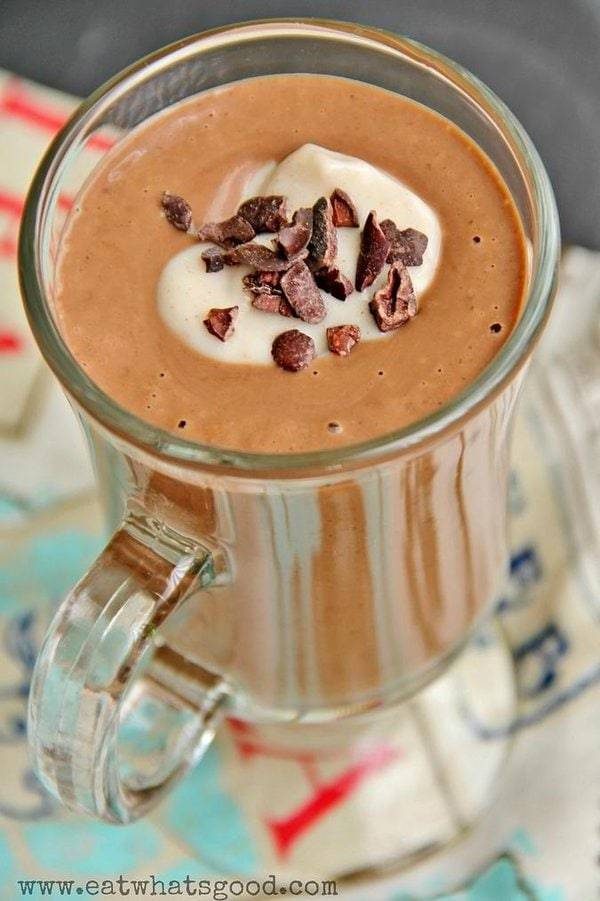 Chocolate smoothie.