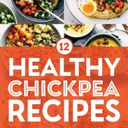 Healthy Chickpea Recipes collage pin