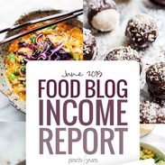 June food blog income report collage.