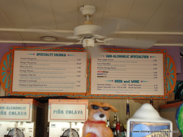 Banana Cabana Drink Menu