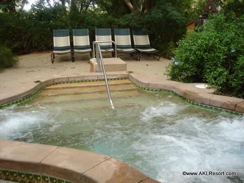 Behind Curtain Number One...A Whirlpool Spa!