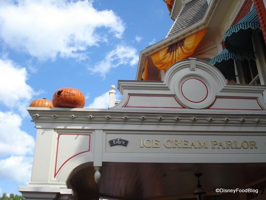 Ice Cream Pumpkin at the Ice Cream Parlor