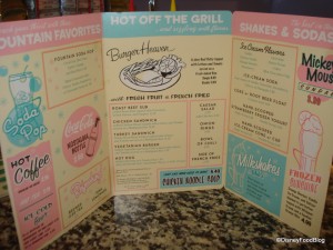 Beaches and Cream Menu Side 1