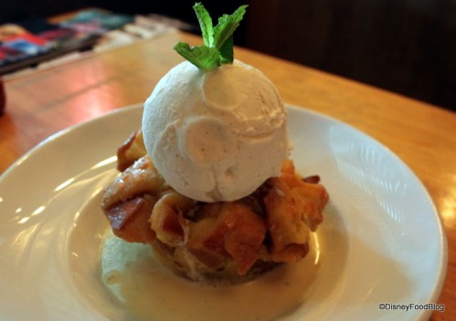House of Blues white chocolate bread pudding