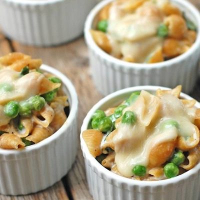 Super tasty farmer's market pasta in ramekins | pinchofyum.com