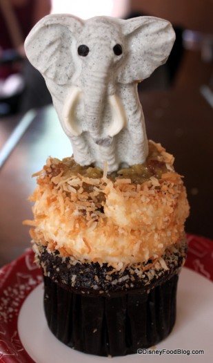 White Chocolate Elephant Cupcake