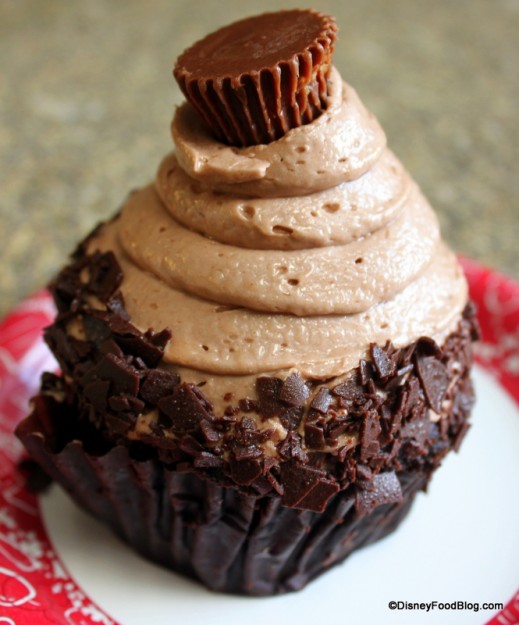 chocolate peanut butter cupcake at contempo cafe