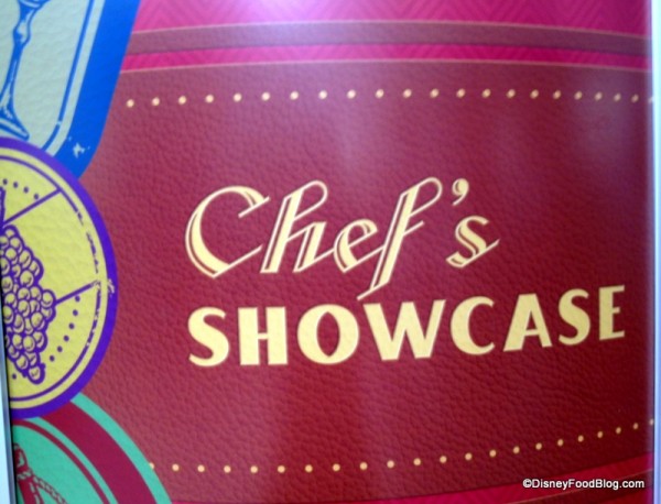 Chef's Showcase Sign Festival Center