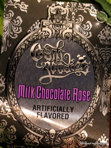 chocolate rose label
