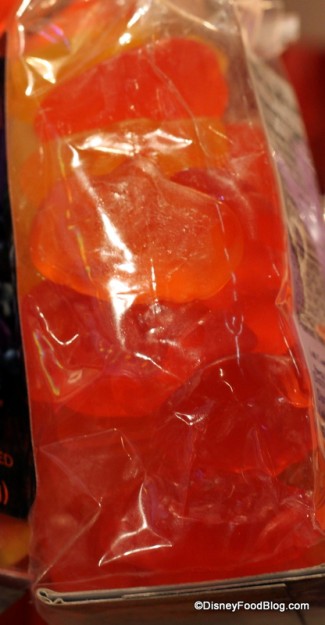 gummy pumpkins close up