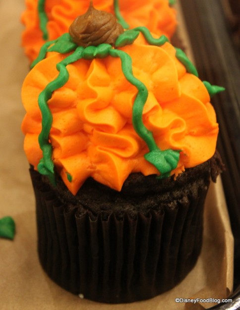 pumpkin cupcake at bakery