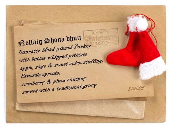 Raglan Road Christmas Day Dinner