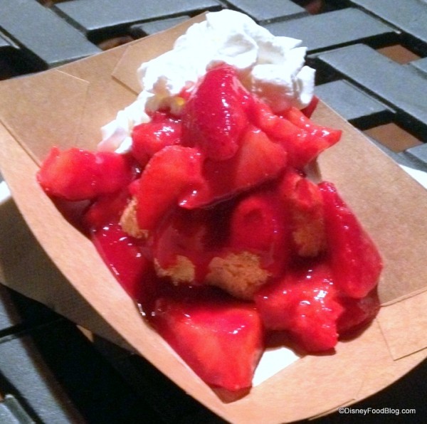 Angel Food Cake with Mascerated Berries
