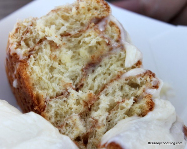 Cinnamon Roll Close up Pacific Wharf Cafe