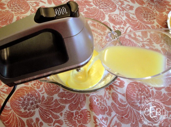 pouring in key lime juice