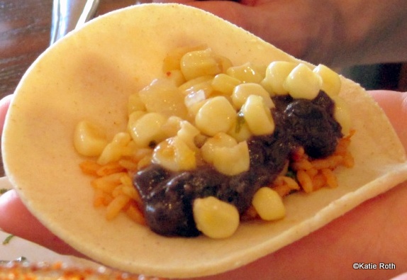 Delicious beans, corns,and rice