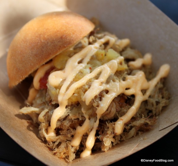 The Kalua Pork Slider from the Hawai'i Booth is a Favorite