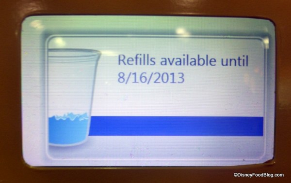 Refill date notice
