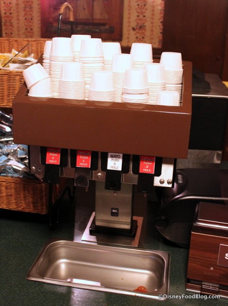 Condiments at Columbia Harbour House
