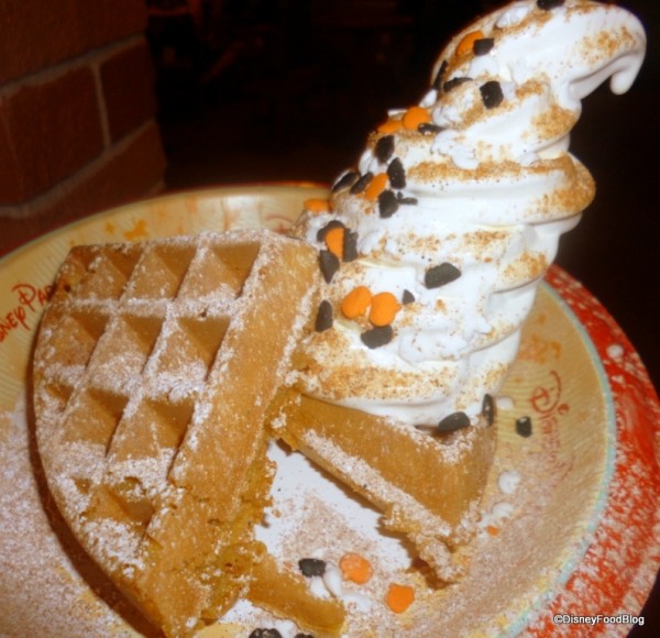 Spiced Pumpkin Waffle Sundae
