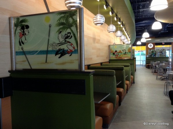 Disney pals in the booth panels