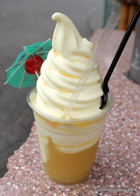 Dole Whip Float at Disneyland's Tiki Juice Bar