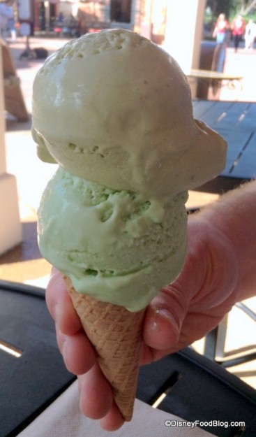 Green Tea on the Top, Pistachio on the Bottom