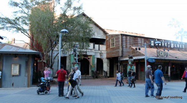 Left to right: end of The Smokehouse, the venue, and the box office