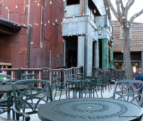 Seating... love the lights!