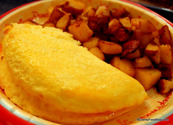 Fluffy cheese omelet