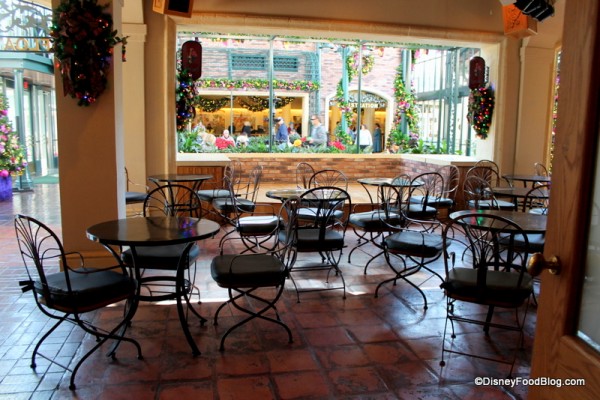 Additional seating at Scat Cat's