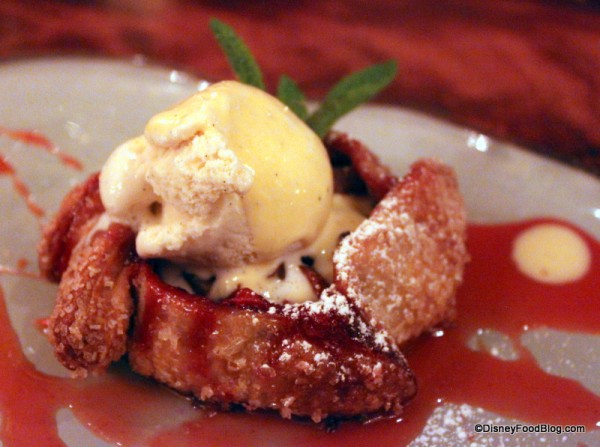 Warm California Strawberry Rhubarb "Pie"