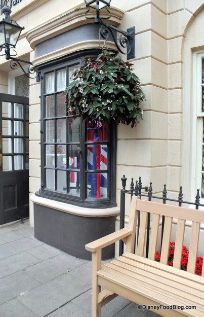 Bench in UK Pavilion