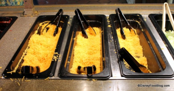 Cheese at the Toppings Bar