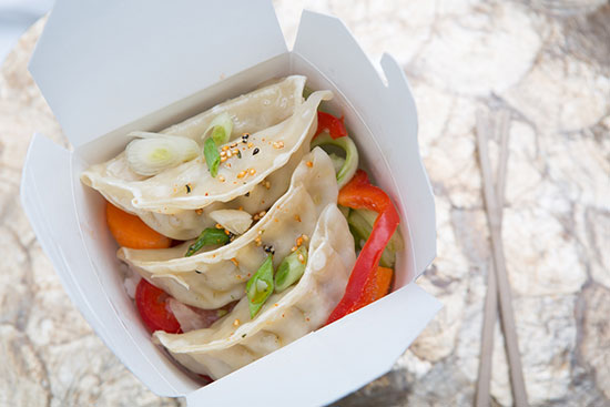 Steamed Chicken and Veggie Dumpling Bowl