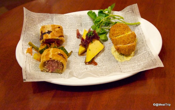 Food Sampler During the Rose & Crown Wind Down