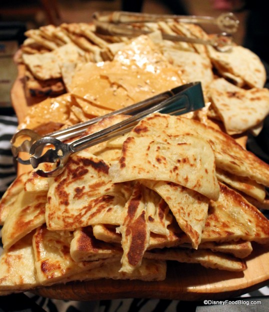 Naan, Onion Kulcha and Pappadum breads