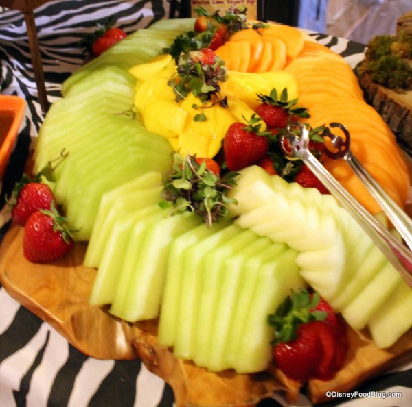 Ripe Melon with Minted Lime Yogurt Dip