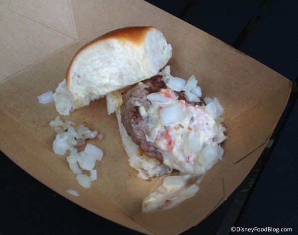 Florida Grass Fed Beef Slider with Pimento Cheese