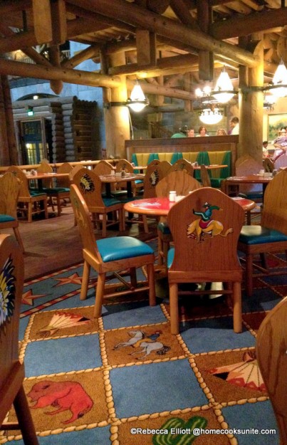 Here Are the Cowboys and Lincoln Log Ceiling