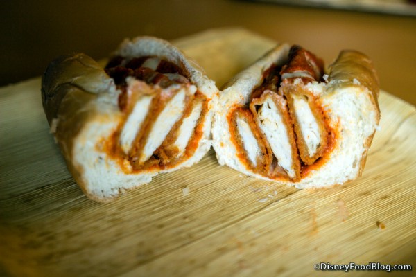 Cross-Section of Chicken Tenders Dog