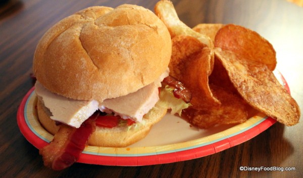 Hand-carved Turkey Sandwich and Potato Chips