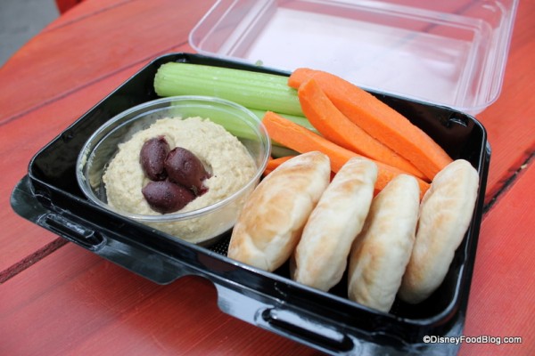 Hummus with Veggies and Pita