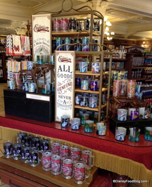 Merchandise display at the Emporium
