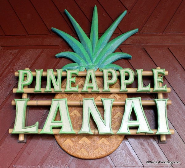 Pineapple Lanai sign