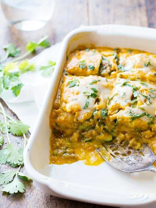 A picture of Sausage and Sweet Potato Zucchini Lasagna