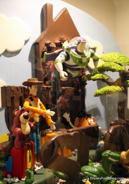 Toy Story chocolate sculpture