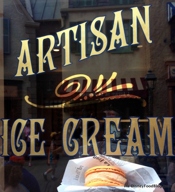 Pumpkin Spice Macaron Ice Cream Sandwich